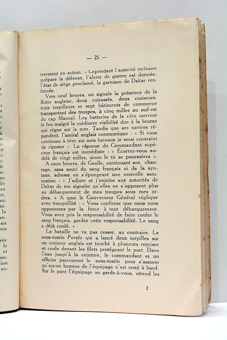 Le Drame de l'Afrique Française. Chose vues 1940.