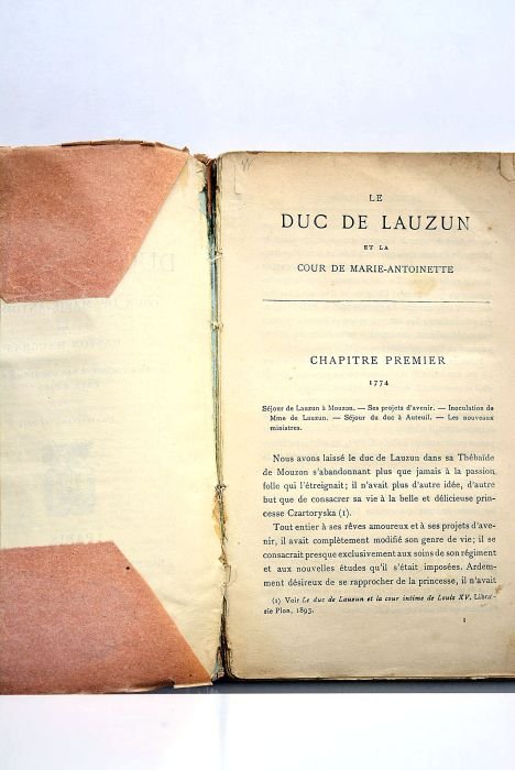Le Duc de Lauzun et la cour de Marie-Antoinette.