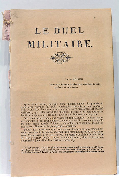 Le duel Militaire.