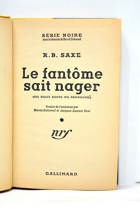 Le fantôme sait nager. The gost knows his greengages. Traduit …