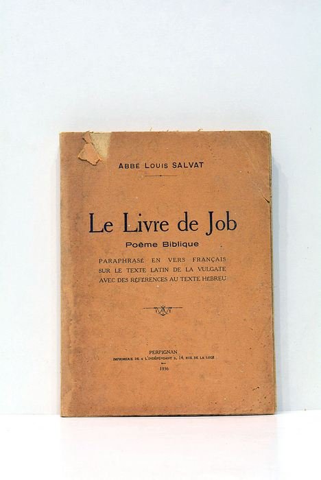 Le Livre de Job. Poème Biblique.