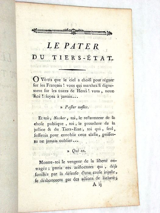 Le Pater du Tiers-Etat.