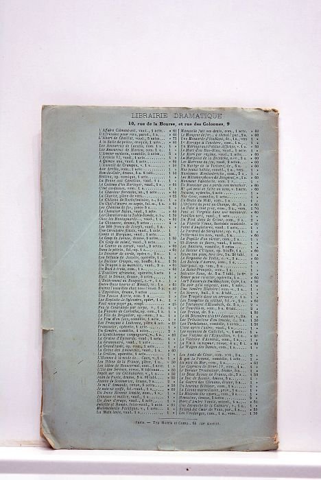 Le petit voyage. Pochade en un acte. Représentée pour la …