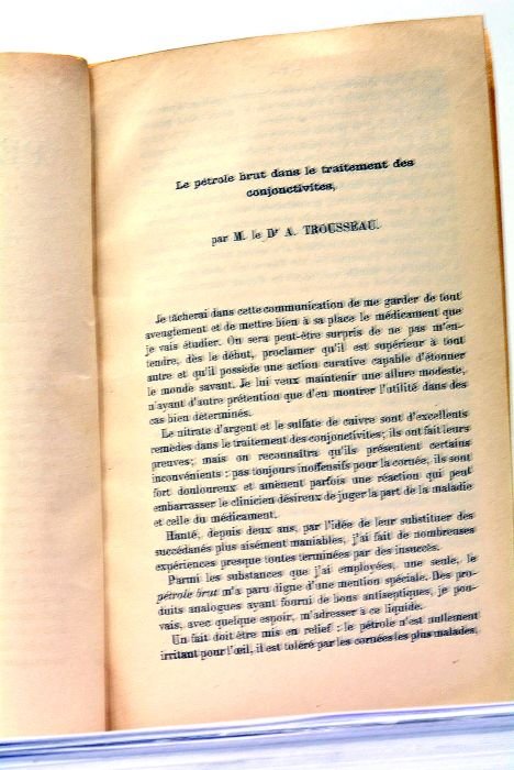 Le Pétrole Brut dans le Traitement des Conjonctivites. Extrait des …