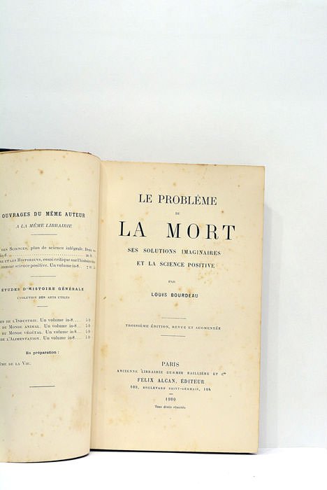 Le problème de la mort. Ses solutions imaginaires et la …