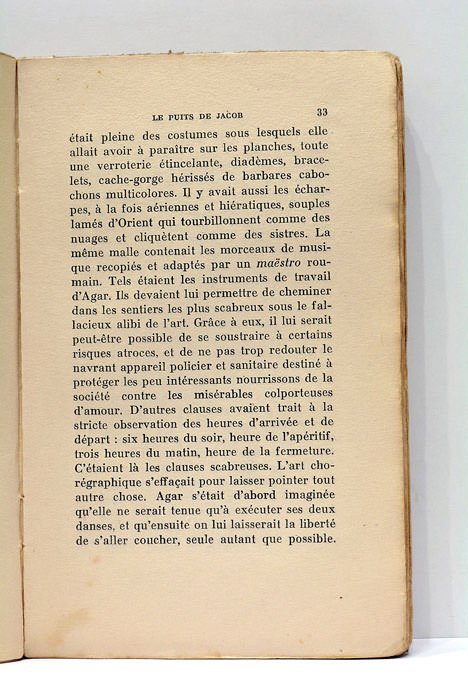 Le Puits de Jacob. Roman.