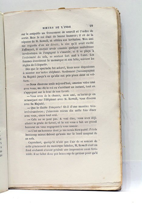 Le Roi d'Oude. Moeurs de l'Inde. Récit arrangé de l'anglais. …