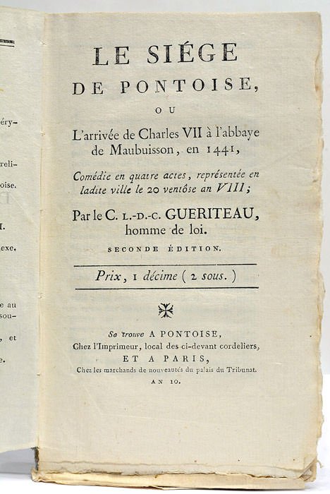 Le Siége de Pontoise, ou l'arrivée de Charles VII à …