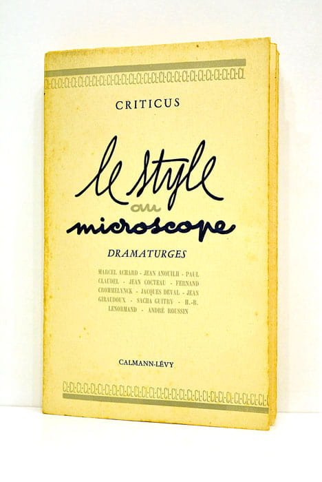 Le style au microscope. Dramaturges.