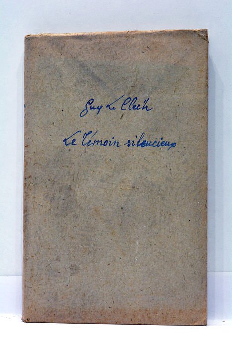 Le témoin silencieux. Roman.