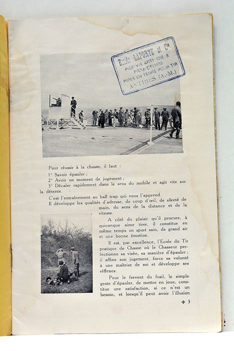 Le Tir aux pigeons artificiels.