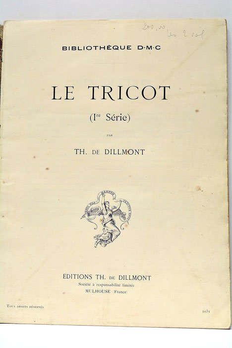 Le Tricot. Ire Série. II eme Série.