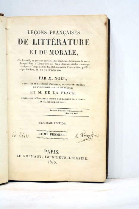 Leçons françaises de littérature et de morale ou Recueil, en …