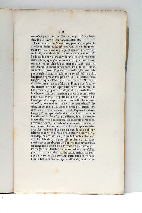 Leçons Pratiques sur l'Amaurose.