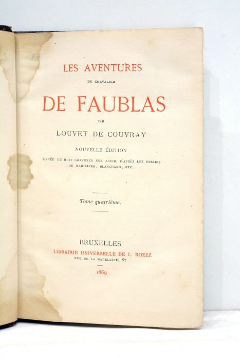 Les aventures du chevalier De Faubleas. Nouvelle édition ornée de …