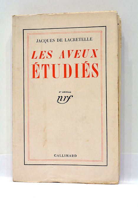 Les Aveux Étudiés. Cinquième édition.