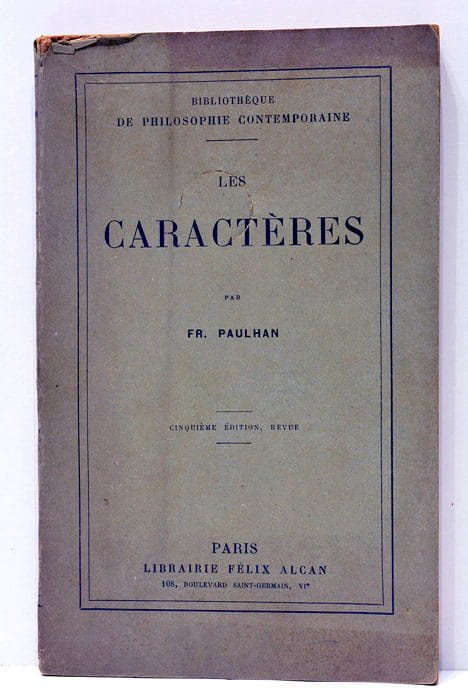 Les caractères.