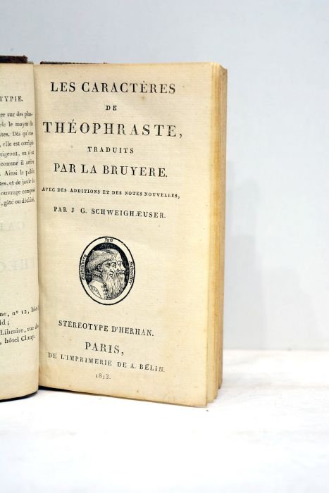 Les caractères, traduits par La Bruyère. Avec des additions et …