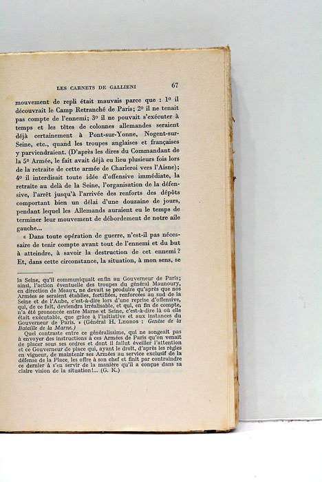Les Carnets de Gallieni. Publiés par son Fils. Notes de …