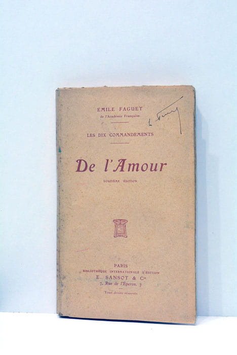 Les dix commandements. De l'Amour.