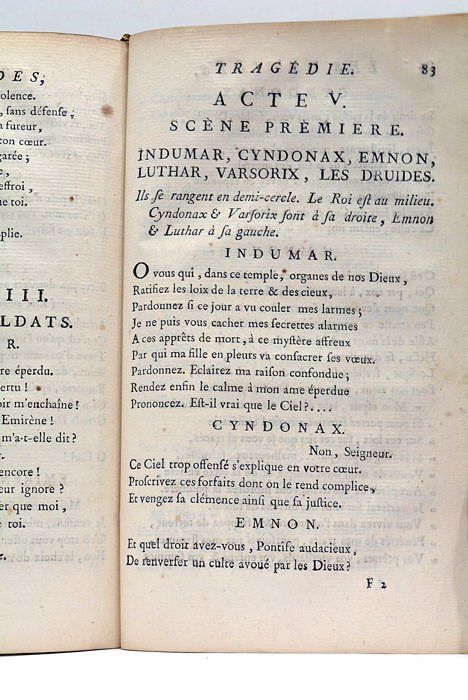 Les Druides, tragédie, représentée pour le première fois sur le …