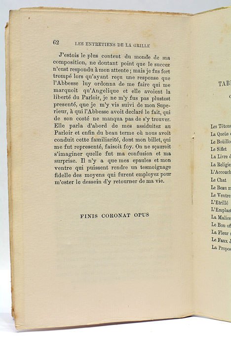 LES ENTRETIENS DE LA GRILLE ou Le moine au parloir. …