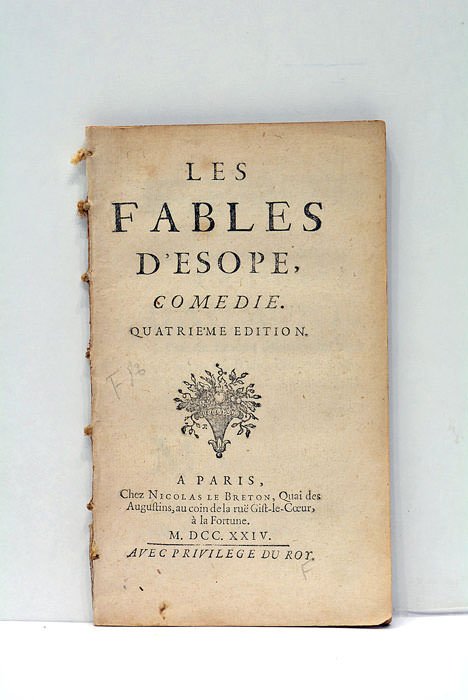 Les Fables, Comedie. Quatrième Edition.