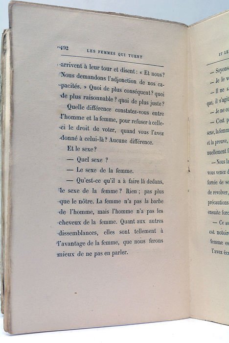 Les Femmes qui tuent et les Femmes qui votent. Douzième …
