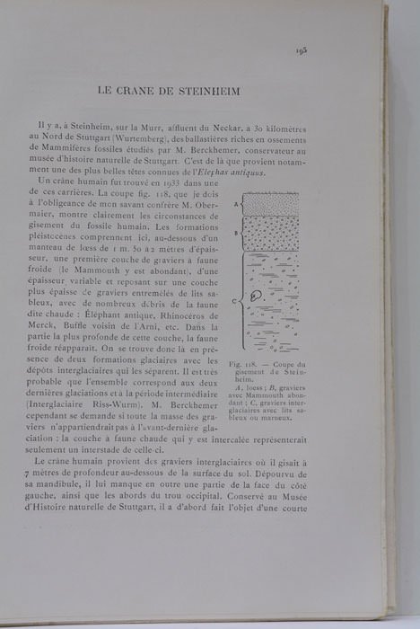 Les Hommes Fossiles. Éléments de paléontologie humaine. Avec 294 figures. …