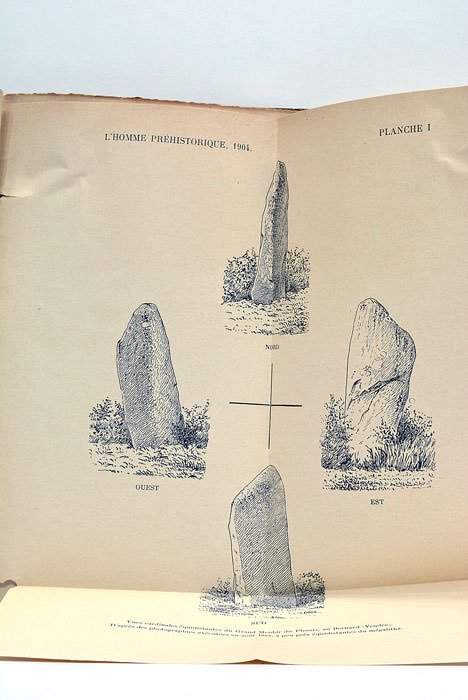 Les menhirs du plessis. Au Bernard (vendée). (Extrait du N.2 …