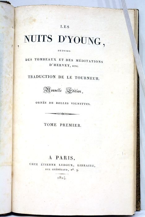 Les Nuits suivies des Tombeaux et des Méditations d'Hervey, etc. …