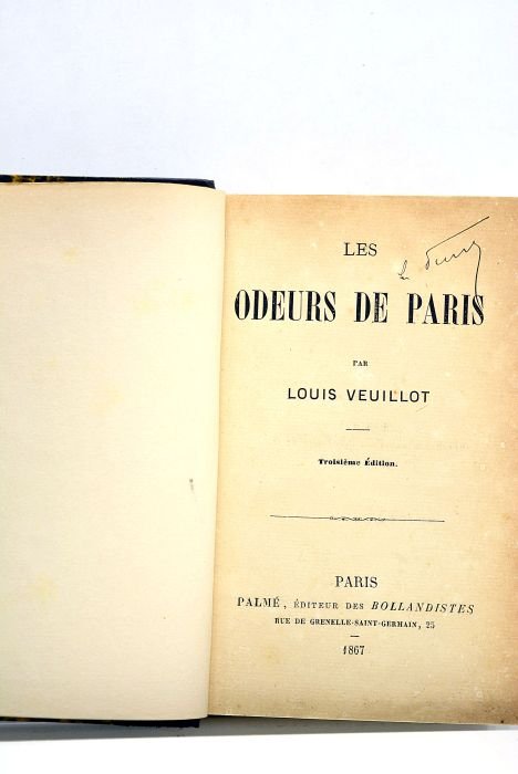 Les odeurs de Paris. Troisième édition.