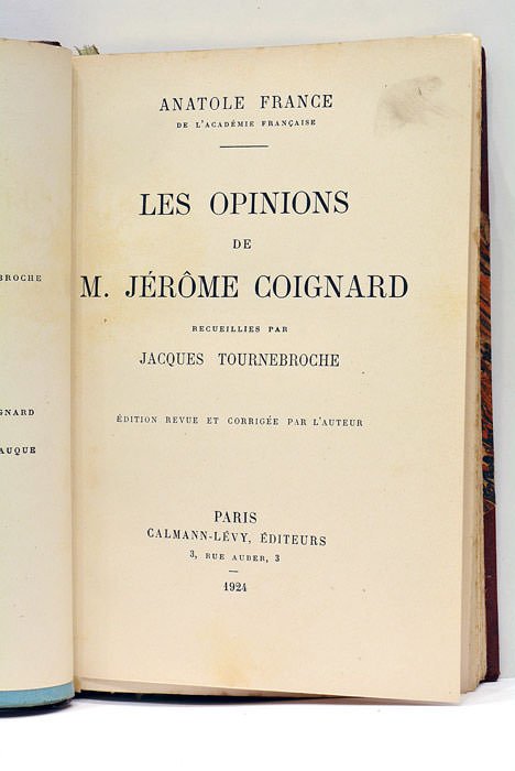Les opinions de M. Jérôme Coignard.
