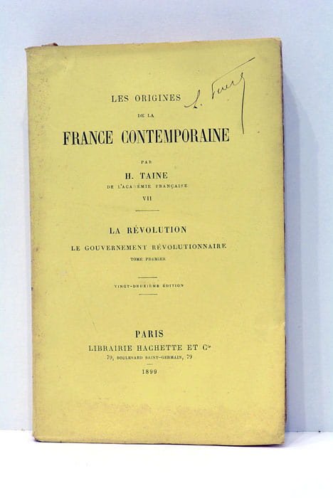 Les origines de la France contemporaine. La Révolution. Le gouvernement …