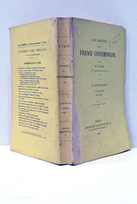 Les origines de la France Contemporaine par H. Taine de …