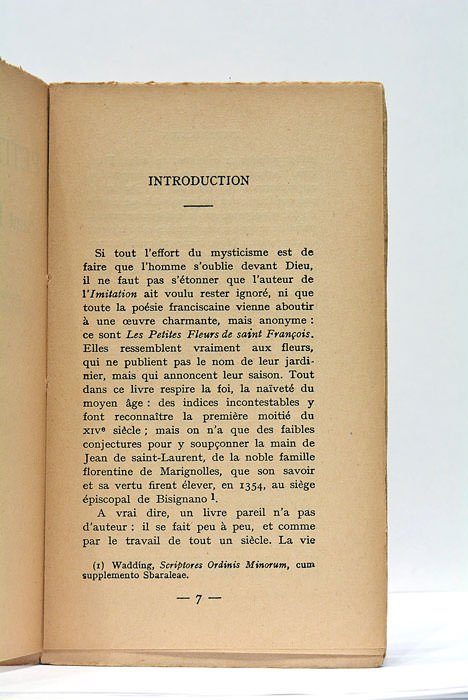 Les petites fleurs. Choisies et traduites avec une introduction par …