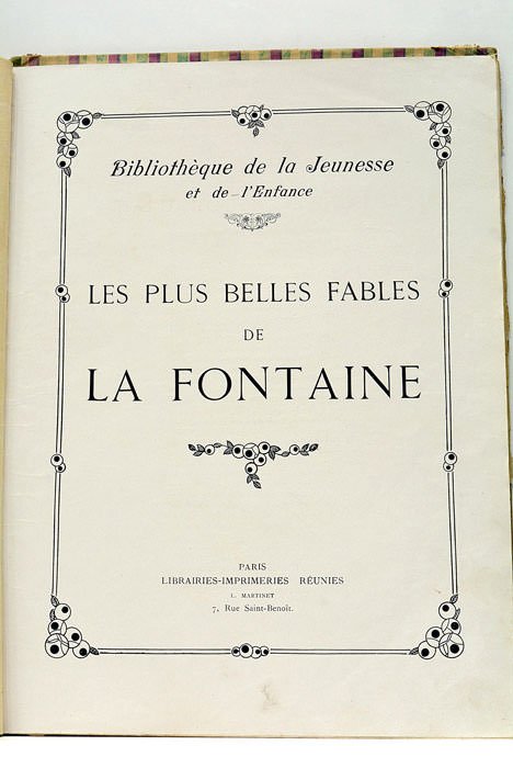 Les plus belles Fables.