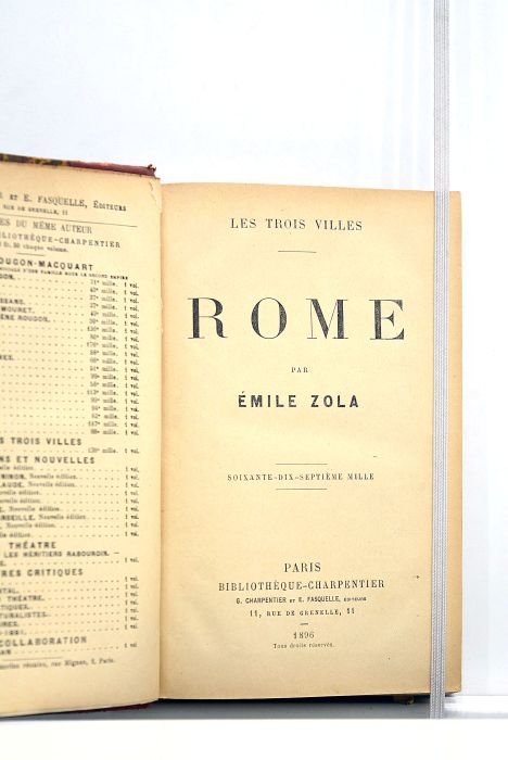 Les trois villes. Rome. Soixante-dix-septième mille.