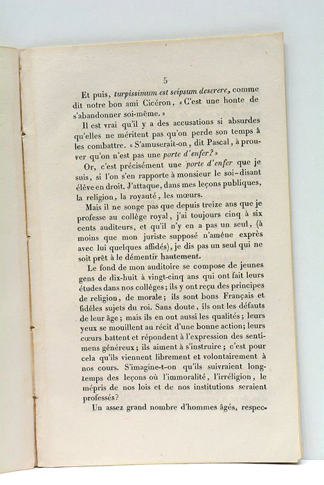 Lettre à M. ***, au sujet d'un article de la …