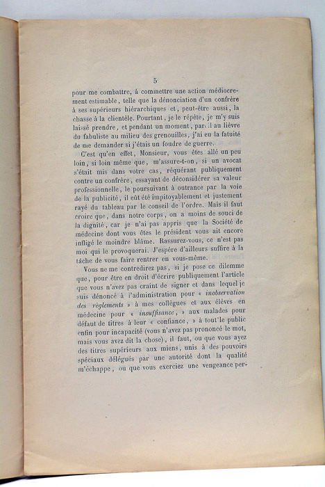 Lettre à M. Le Docteur Juvin, Président de la Société …