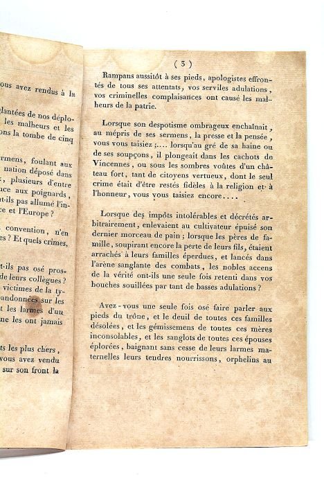 LETTRE au Sénat, sur sa charte constitutionnelle.