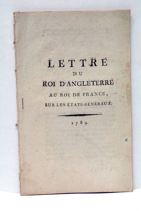LETTRE du Roi d'Angleterre au Roi de France, sur les …