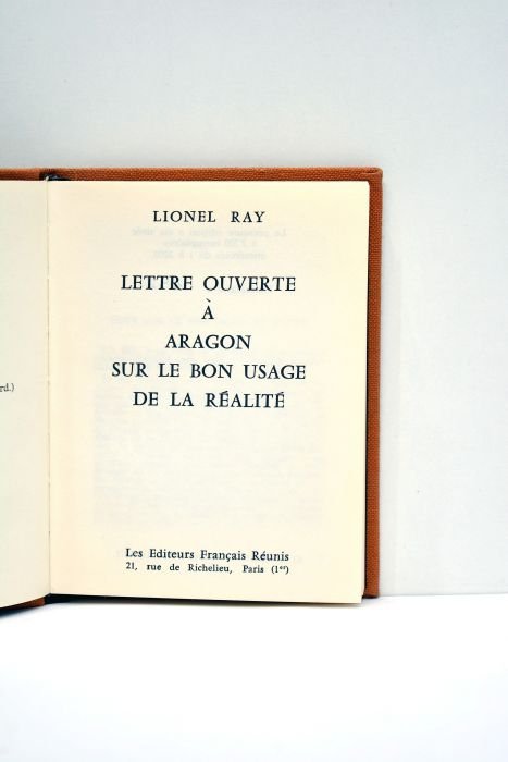 Lettre ouverte à Aragon sur le bon usage de la …