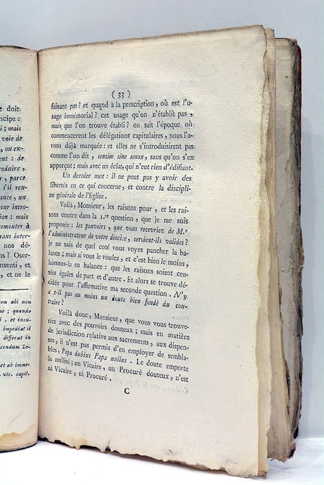LETTRE SUR LA NULLITE ET INVALIDITÉ DES DÉLÉGATIONS CAPITULAIRES EN …