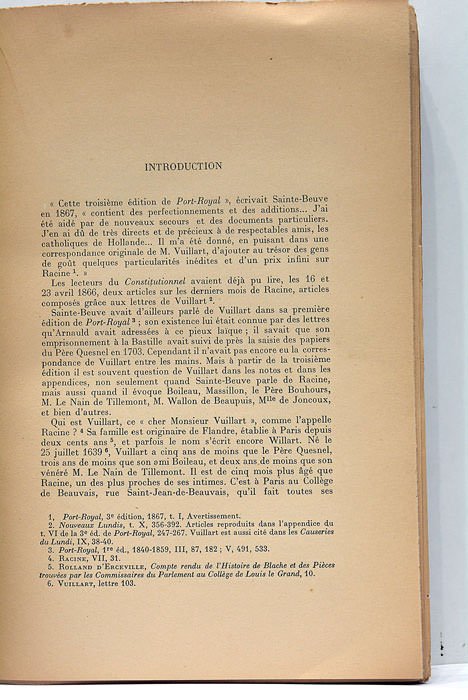 Lettres à M. Louis de Préfontaine. (1694-1700). Introduction et notes …