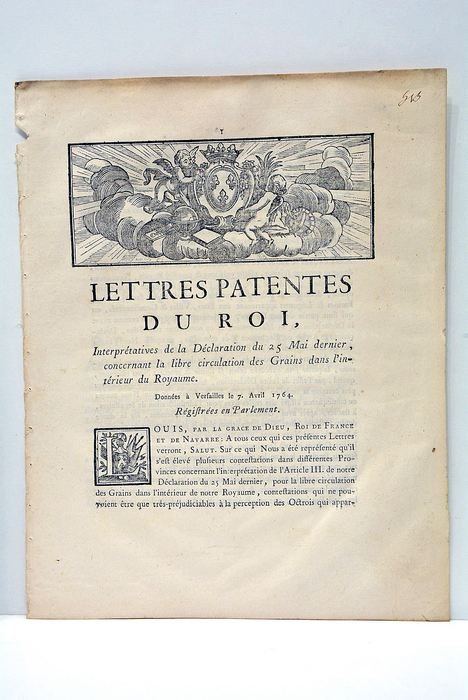 LETTRES PATENTES du Roi interprétatives de la Déclaration du 25 …