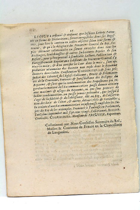 LETTRES PATENTES du Roy, données à Paris le 4. Août …