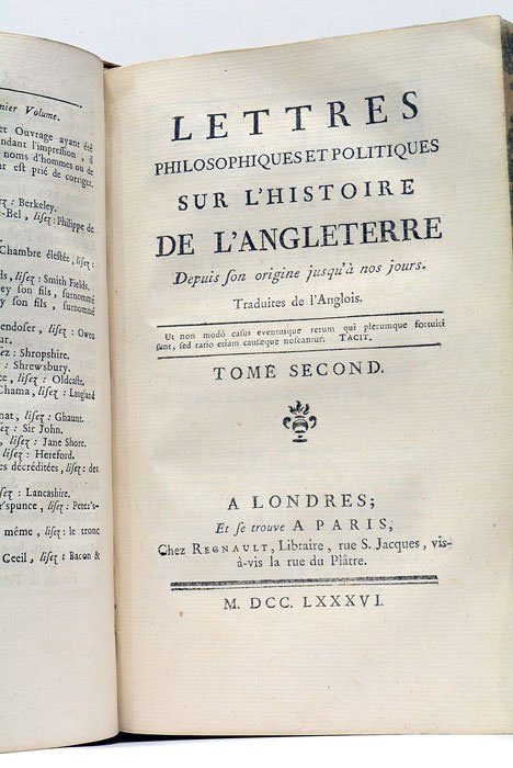 Lettres Philosophiques et Politiques sur l'Histoire de l'Angleterre depuis son …
