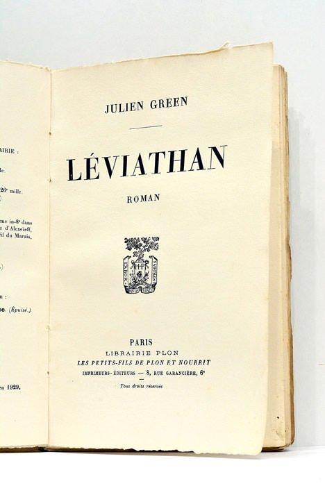 Léviathan. Roman.