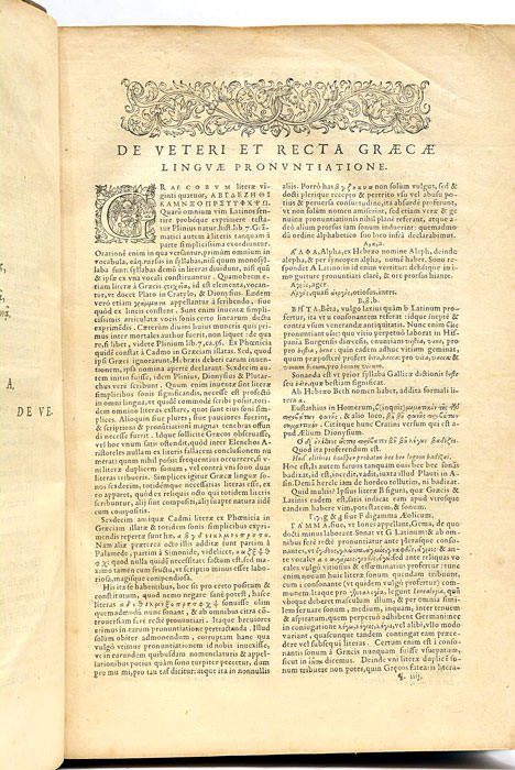 LEXICON GRAECOLATINUM recens constructum. In quod, tanquam in Thesaurum, dictiones …